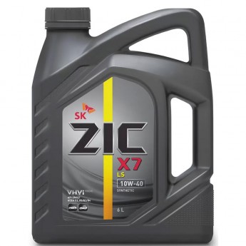 Моторное масло ZIC X7 LS 10W-40, 6 л