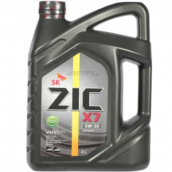 Моторное масло ZIC X7 Diesel 5W-30, 6 л